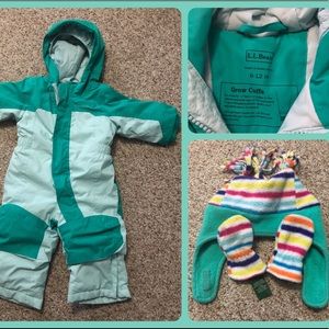 L.L. Bean Snowsuit w/Matching Hat and Mittens